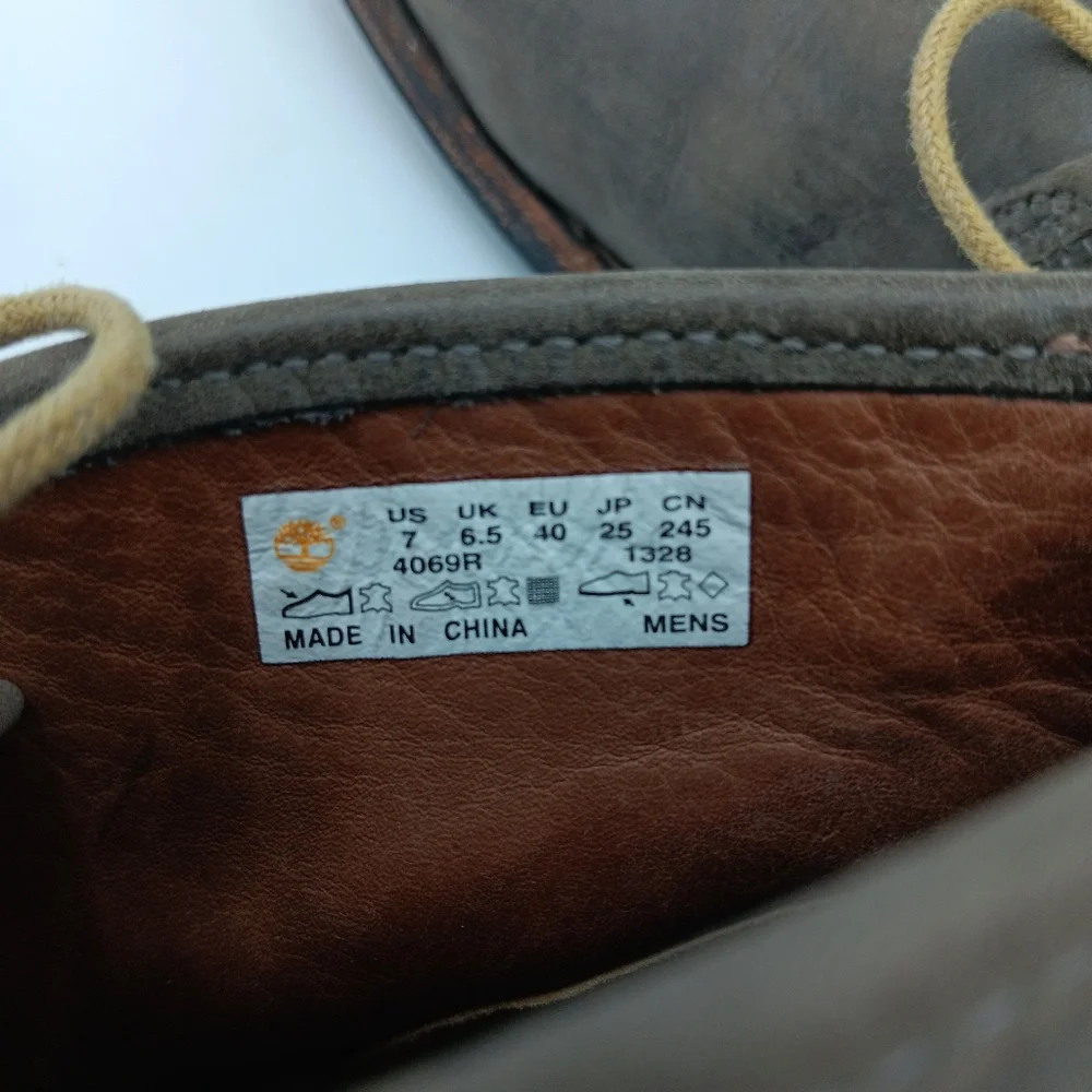 Timberland Boots Mens Size 7 Wodehouse Chukka Distress Leather Shoes